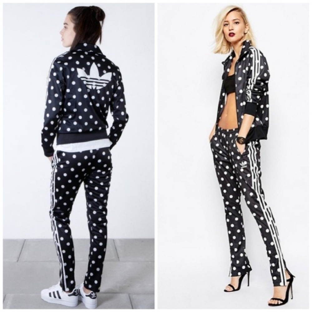 Adidas dots jacket and pants set